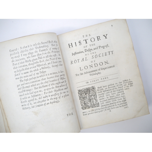 9354 - Thomas Sprat: 'The History of the Royal Society of London, for the Improving of Natural Knowledge.',... 