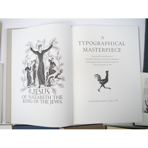 9002 - Eric Gill, a collection of books by him and relating to him, including R. John Beedham: 'Wood Engrav... 