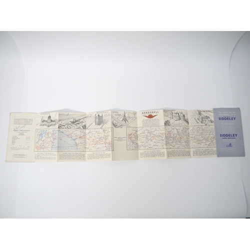 9009 - Edward Bawden (illustrated): 'Imperial Airways - Map of the European Air Routes 1934', London, print... 