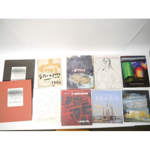 9034 - Twenty one assorted art books, including Eric Ravilious, Edward Bawden, Wyndham Lewis, Edward Wadswo... 