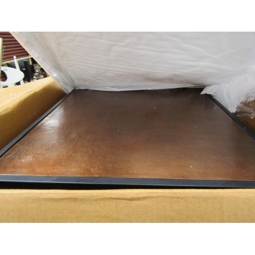 2433 - A copper topped side table, shop return