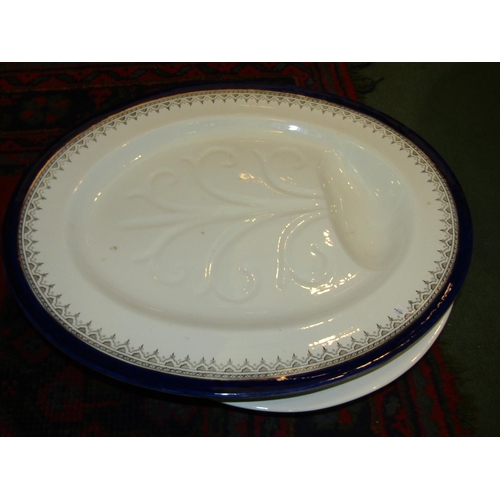 4008 - Three serving platters including turkey example