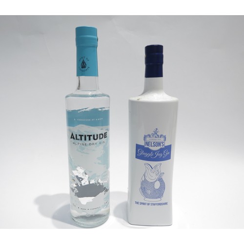 7110 - 4 bottles of Gin Perfume Tree Craft Gin Hong Kong 70cl, Pienaar and Son Orient Gin 70cl, Gin Altitud... 