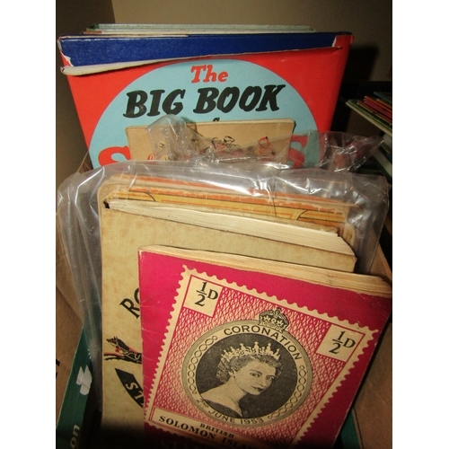 4243 - A box of books and annuals including 