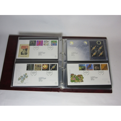 4537 - A collectors book of stamps and coins and a Sterling silver commemorative crown for Queen Mother's 8... 