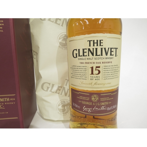 7053 - The Glenlivet 15 Years Old Single Malt Scotch Whisky The French Oak Reserve, 70cl, boxed