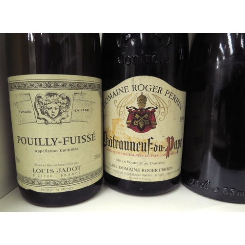 7143 - 1997 Domaine Roger Perrin Chateauneuf-du-Pape, 1998 Louis Jadot Pouilly-Fuisse, 1983 Weinhaus Schlos... 