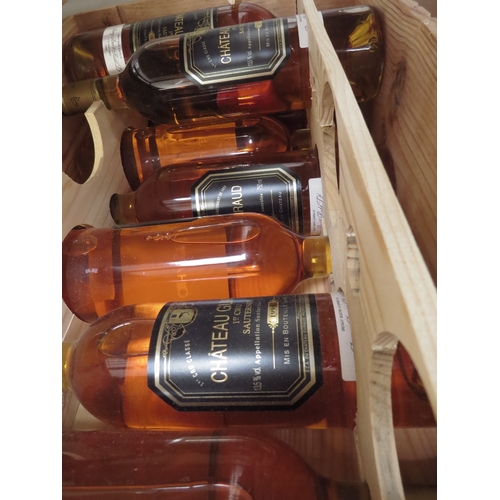 7149 - 1996 Chateau Guiraud 1er Cru Sauternes x 8 in pine crate