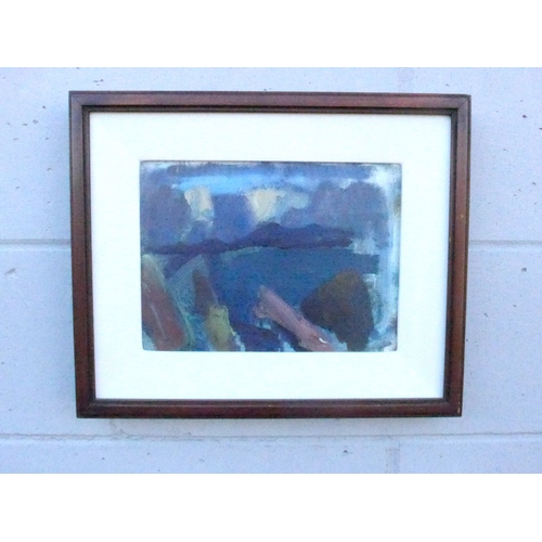 9421 - ANNABEL GAULT (b.1952) A framed and glazed oil on canvas titled 'Dusk, Ballinskelligs, Co. Kerry'. 2... 