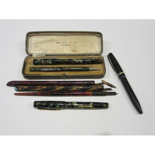 1364 - A quantity of fountain pens to include Croxley, Mabie Todd & Co. etc.