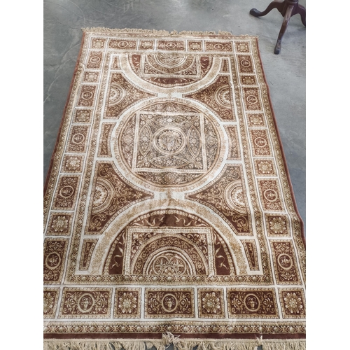 2565 - A silk golden persian rug