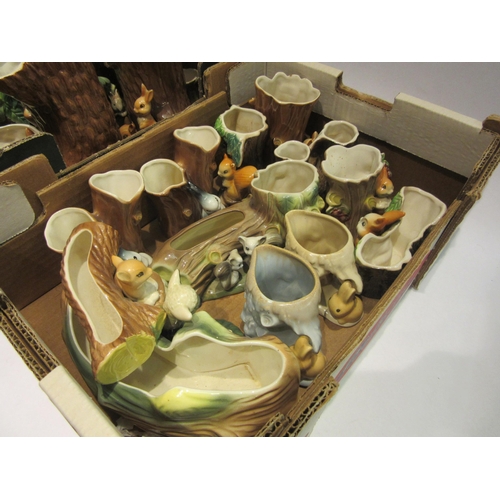 4490 - Two boxes of Hornsea and Withernsea ceramics including jugs, posy vases, etc., some A/F