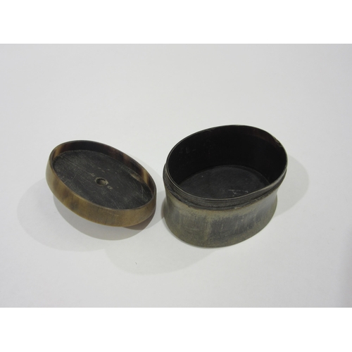 1322 - An 18th Century Scottish horn snuff box
