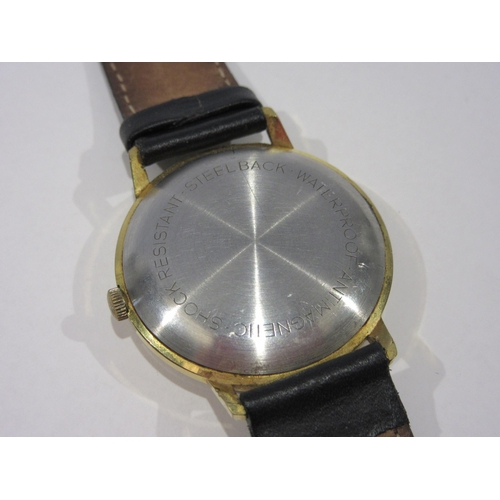 1361 - An Emka Geneve wristwatch, back and buckle stamped 925, and a Helbros wristwatch with Deco style fac... 