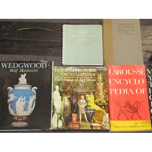 1246 - Two boxes of assorted items including Elkington flatware, plated wares, reference books, etc.