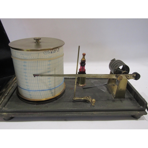 1311 - A Short & Mason, London, copper and brass thermograph/ barograph