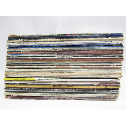 7286 - A collection of approximately fifty assorted LPs including Prince, Dire Straits, Mark Knopfler, Elto... 