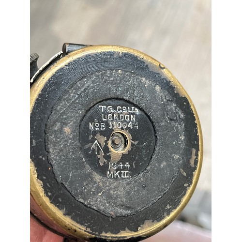 8219 - A quantity of mixed dials, gauges and equipment including a 1944 Mk. II marching compass