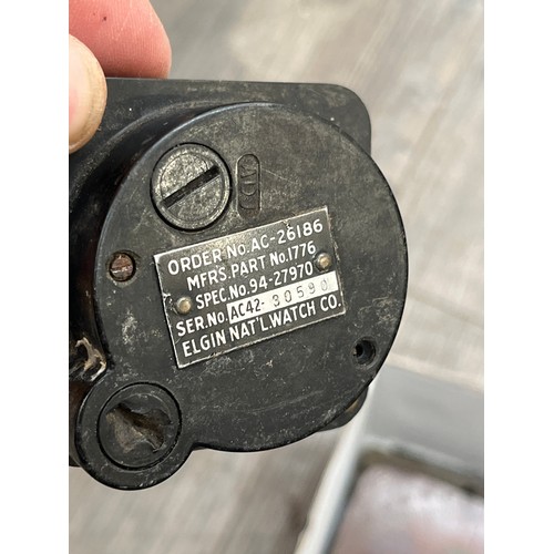 8219 - A quantity of mixed dials, gauges and equipment including a 1944 Mk. II marching compass