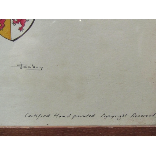 4053 - A hand painted map of Cyprus showing historic dates etc., framed and glazed, 36cm x 50cm image size