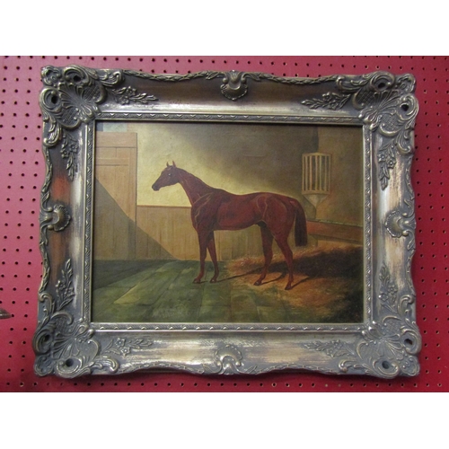 4025 - Two oils on canvas horse portraits in the Victorian style. Framed. Each 29 x 39 cm image size