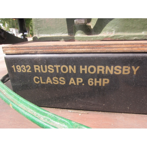 A 1932 Ruston Hornsby Class AP 6hp large stationary engine comes with ...