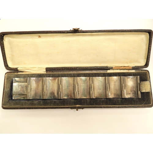 6433 - A Bangkok silver enamelled panel bracelet, some damage to enamel, in original fitted box