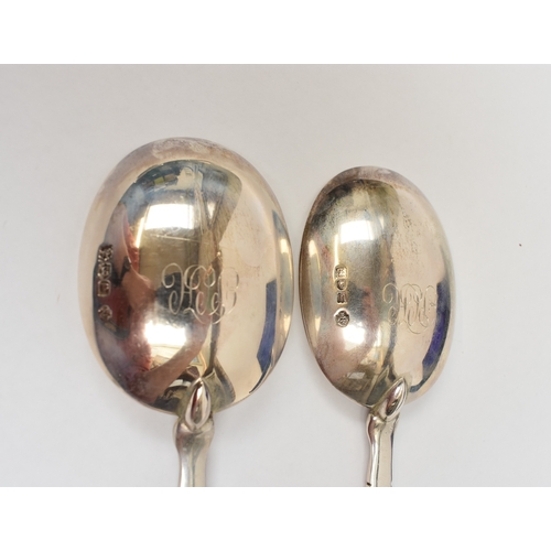 8050 - A cased set of two William Hutton and Sons Ltd Apostle spoons both with monogram to the underside of... 