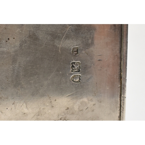 8026 - A Lambert and Co silver table top cigar and cigarette compendium with integral ashtrays. The swing h... 