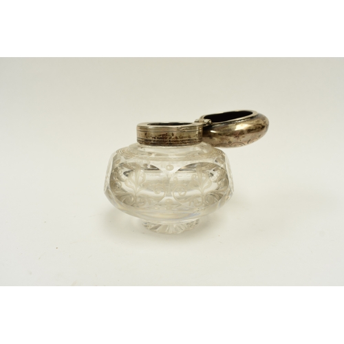 8028 - An early Victorian James Charles Edington highly ornate inkstand of scrolling scallop form with cent... 