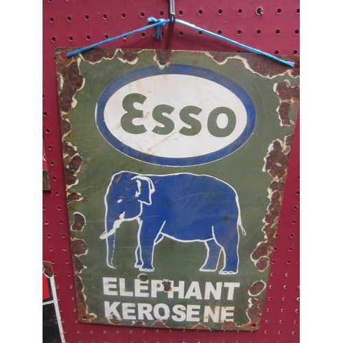 7084 - An ESSO Elephant enamel sign, reproduction, 26cm x 36cm