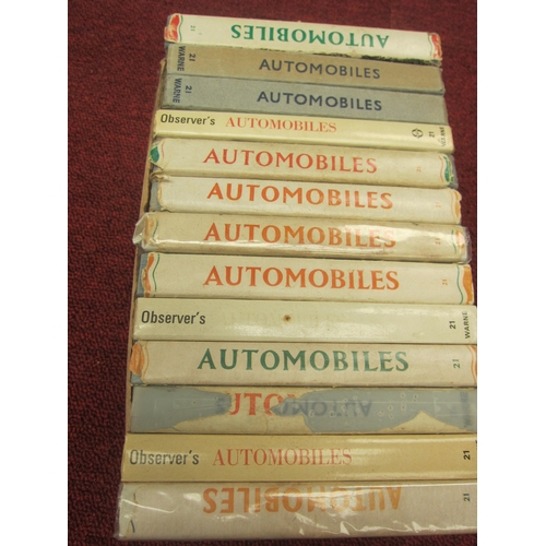 7110 - 13 editions of Observer's 'Automobiles'
