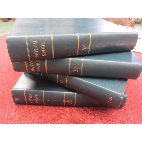 7112 - Four bound Motor Sport volumes covering 1955, 1956, 1957 and 1958