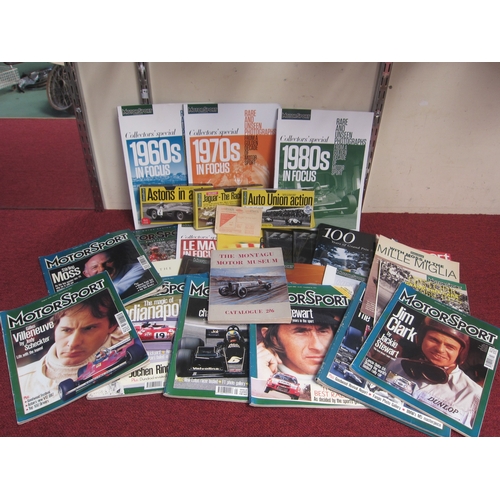 7105 - A box of mixed motor sport magazines, three motorsport VHS tapes, 