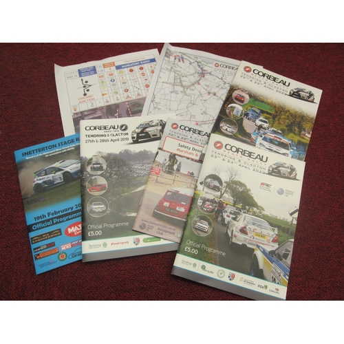 7119 - A bag of mixed Rally programmes including Snetterton