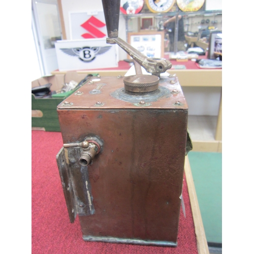 7098 - A copper cased motor torpedo boat Pre start oil primer