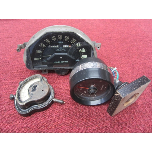 7099 - A volt meter, rev counter and an MG Magnette speedo