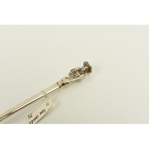 8036 - A late 18th Century silver Apostle spoon by John Lambe, London, 18cm long, 43.1g