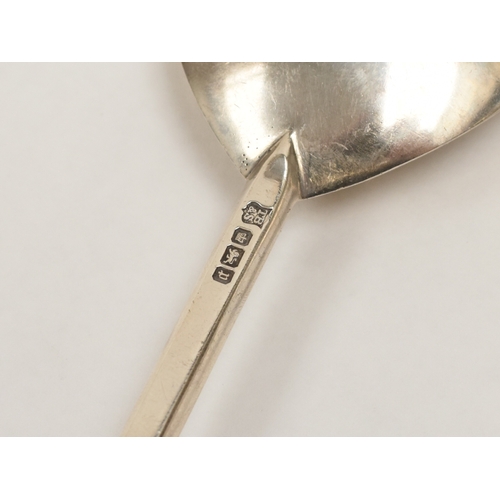 8054 - A pair of Thomas Bradbury and Sons Ltd silver seal top spoons, Sheffield 1907, 19cm long, 158.4g