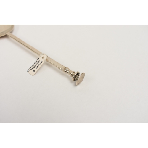 8037 - A Milne and Chambers silver seal top spoon, Glasgow 1776, 17.5cm long, 40.5g