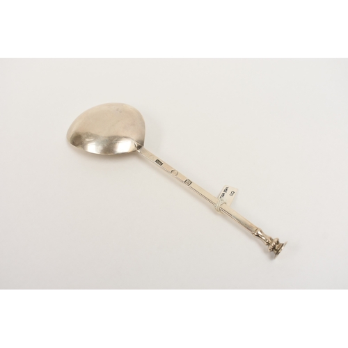 8037 - A Milne and Chambers silver seal top spoon, Glasgow 1776, 17.5cm long, 40.5g