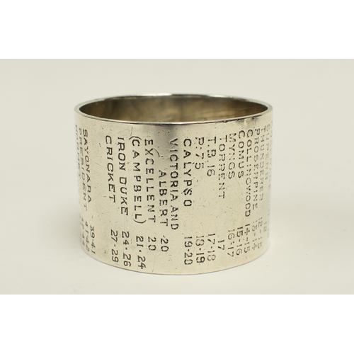 8033 - A Blanckensee & Son Ltd Capstan inkwell presented to Captain Hamilton R.N, Birmingham 1939, 11.5cm d... 
