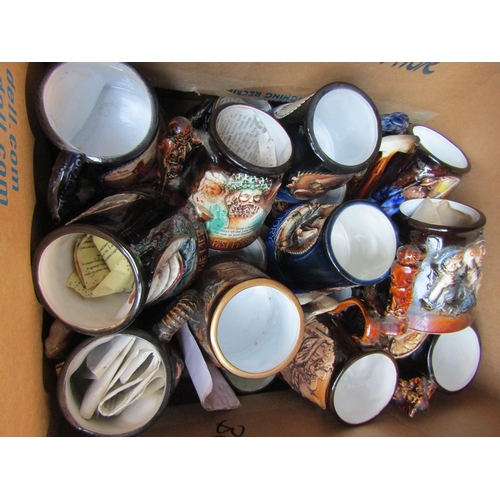 1235 - A large collection of Yarmouth pottery tankards, some limited edition examples