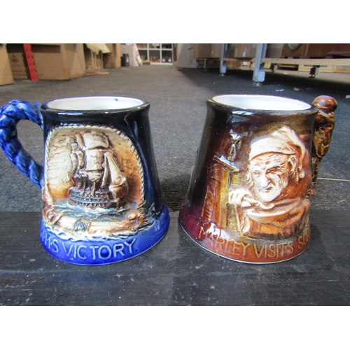 1235 - A large collection of Yarmouth pottery tankards, some limited edition examples
