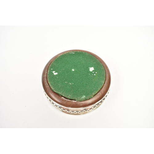 8022 - Nat Joseph silver pierced coaster with engraved star decoration, London 1978, 13cm diameter