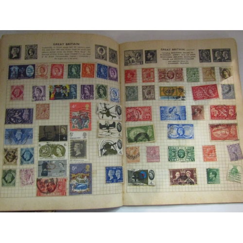 4261 - Two stamp albums including Penny Reds and George VI examples