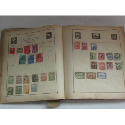 4261 - Two stamp albums including Penny Reds and George VI examples