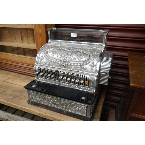 9006 - A National silver plated shop till