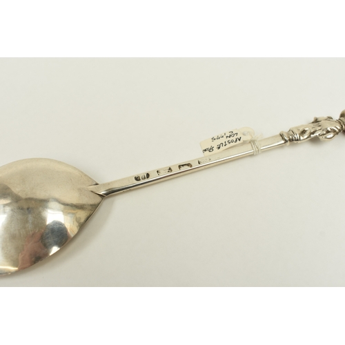 5067 - WITHDRAWN : A late 18th Century silver Apostle spoon by John Lambe, London, 18cm long, 43.1g