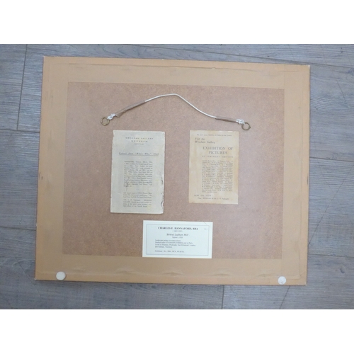 1012 - CHARLES E. HANNAFORD (1863-1955) A framed and glazed watercolour - 'Behind Ludham Mill'. Signed bott... 